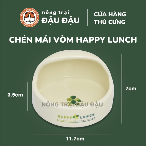 Chén Ăn Sứ Cao Cấp Cho Thỏ, Bọ Ú, Chinchilla, Hamster Chống Lật