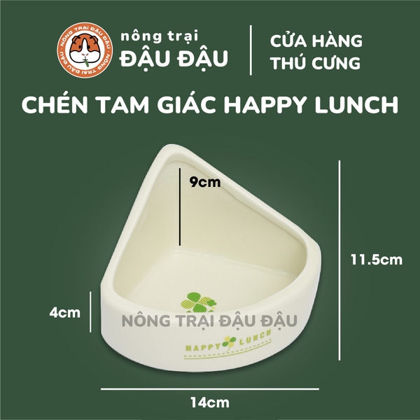 Chén Ăn Sứ Cao Cấp Cho Thỏ, Bọ Ú, Chinchilla, Hamster Chống Lật