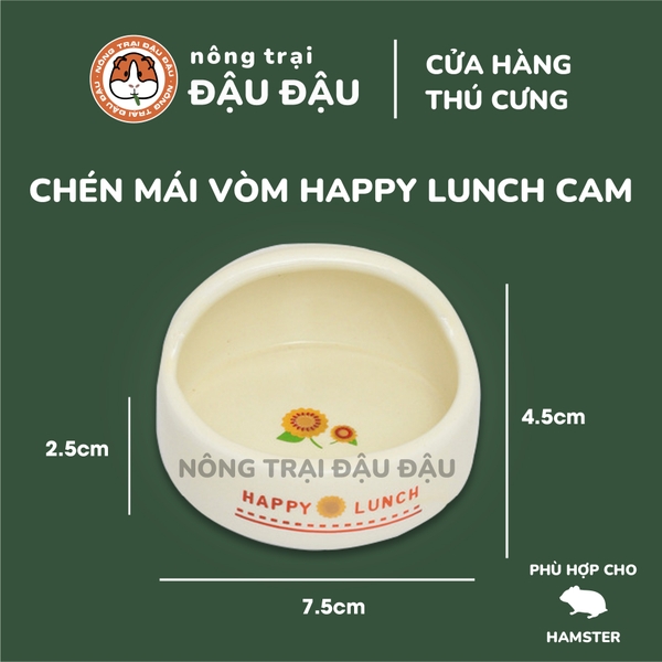 Chén Ăn Sứ Cao Cấp Cho Thỏ, Bọ Ú, Chinchilla, Hamster Chống Lật