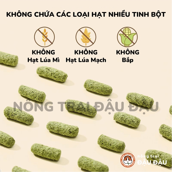 Cỏ Nén Cho Thỏ Hạt Phồng Yee Bổ Sung Rau Củ Giàu Chất Xơ Giảm Mùi Hôi 1kg