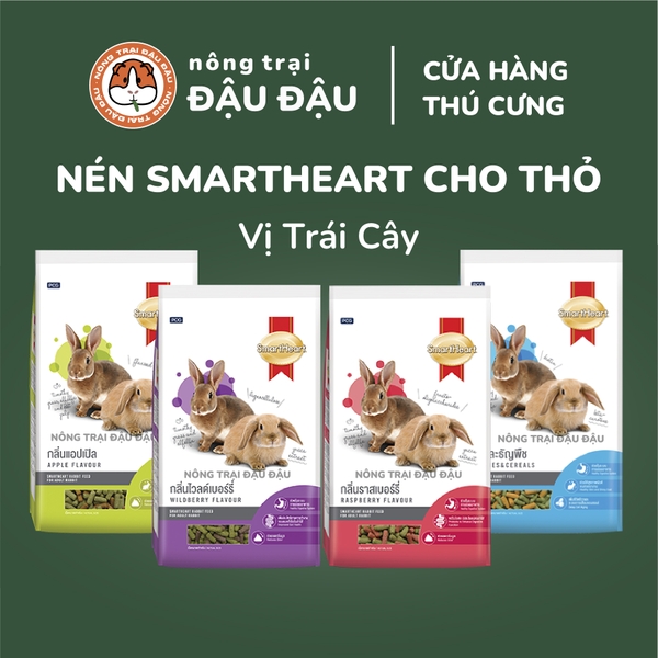 Cỏ Nén Cho Thỏ Trái Cây Smart Heart Giàu Vitamin Dinh Dưỡng Toàn Diện 500g 1kg