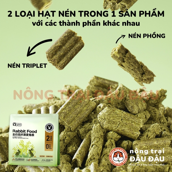Cỏ Nén Cho Thỏ Yee Oatmeal