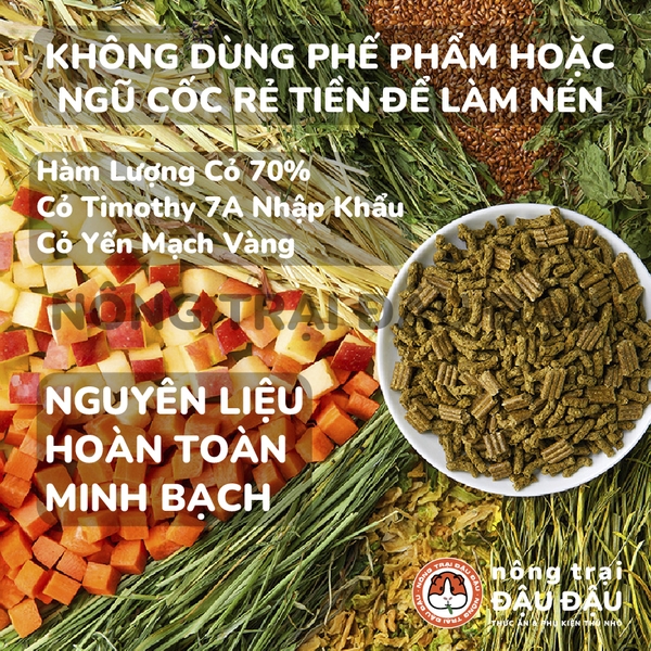 Cỏ Nén Cho Thỏ Yee Oatmeal