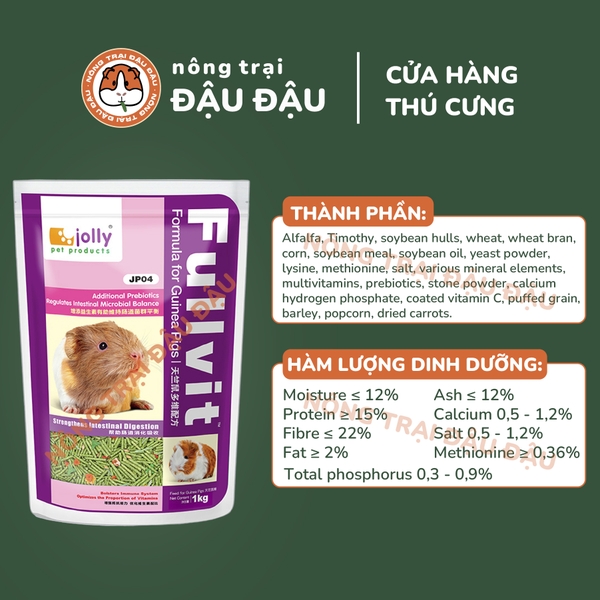 Cỏ Nén Fullvit Cho Bọ Ú 2,5kg - JP70