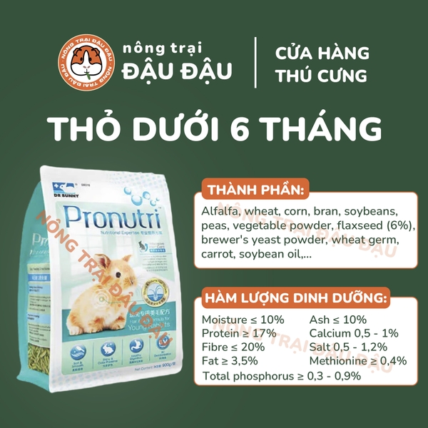 Cỏ Nén Pronutri Cho Thỏ - Chăm Sóc Da & Lông