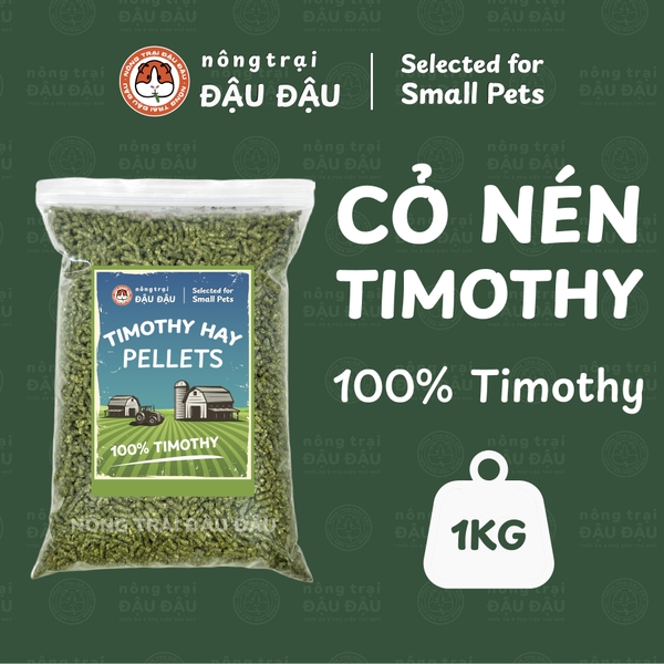 Cỏ Viên Timothy - Hạt Lớn 6mm - Bịch 1kg