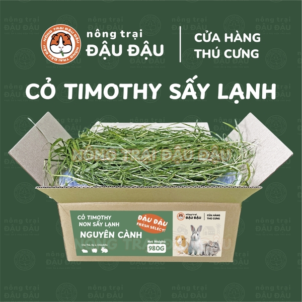 Cỏ Timothy Sấy Lạnh 50% Lá Nguyên Cành - Đậu Đậu Fresh Select