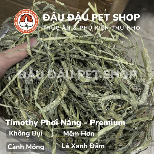 Cỏ Timothy Cho Bọ Ú, Thỏ, Chinchilla Timothy Phơi Nắng Không Bụi 500g