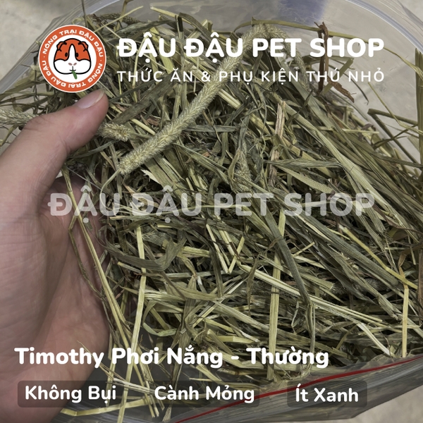 Cỏ Timothy Cho Bọ Ú, Thỏ, Chinchilla Timothy Phơi Nắng Không Bụi 500g