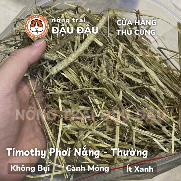 Cỏ Timothy Cho Bọ Ú, Thỏ, Chinchilla Timothy Phơi Nắng Không Bụi 500g