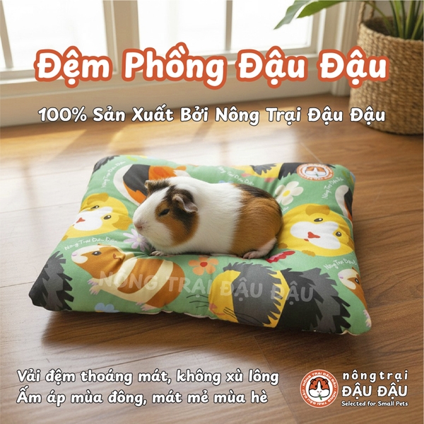 Đệm Cho Bọ Ú, Thỏ, Chinchilla, Thú Nhỏ Đệm Phồng Thoải Mái Thoáng Mát
