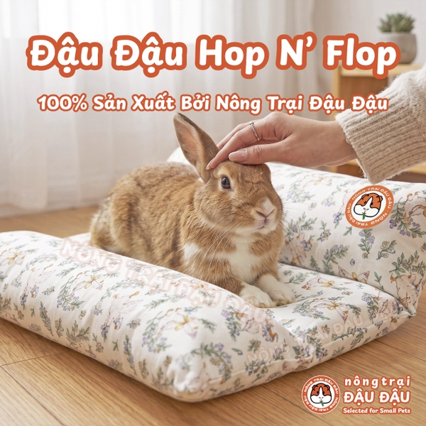 Đệm Nằm Cho Thỏ, Bọ Ú, Chuột Lang, Mèo, Chó Nhỏ Hop N’ Flop Nông Trại Đậu Đậu