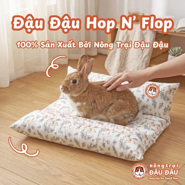 Đệm Nằm Cho Thỏ, Bọ Ú, Chuột Lang, Mèo, Chó Nhỏ Hop N’ Flop Nông Trại Đậu Đậu
