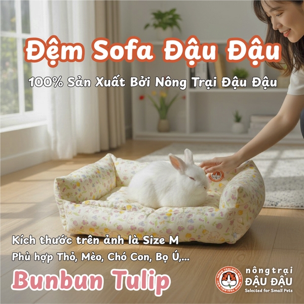 Đệm Sofa Cho Bọ Ú, Thỏ, Chó, Mèo, Thú Nhỏ Đệm Vải Thoáng Mát Phù Hợp 4 Mùa