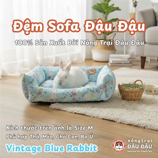 Đệm Sofa Cho Bọ Ú, Thỏ, Chó, Mèo, Thú Nhỏ Đệm Vải Thoáng Mát Phù Hợp 4 Mùa