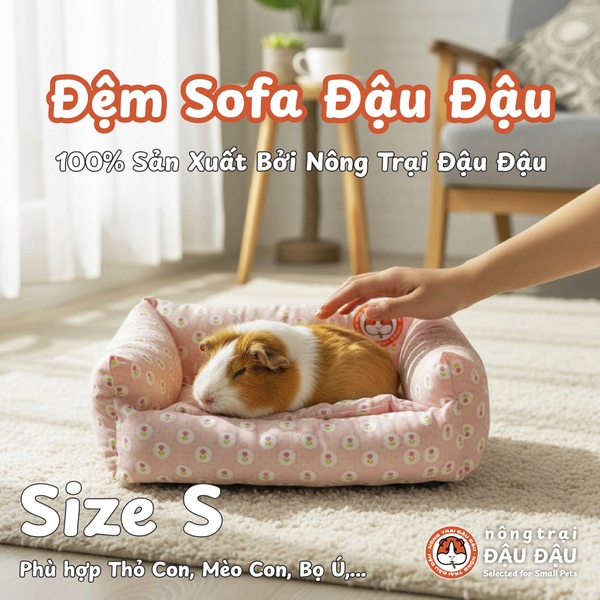 Đệm Sofa Cho Bọ Ú, Thỏ, Chó, Mèo, Thú Nhỏ Đệm Vải Thoáng Mát Phù Hợp 4 Mùa