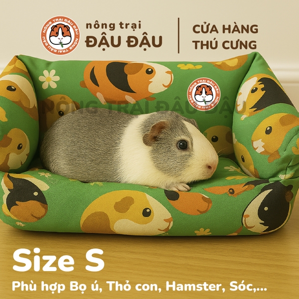 Đệm Sofa Cho Bọ Ú, Thỏ, Chó, Mèo, Thú Nhỏ Đệm Vải Thoáng Mát Phù Hợp 4 Mùa