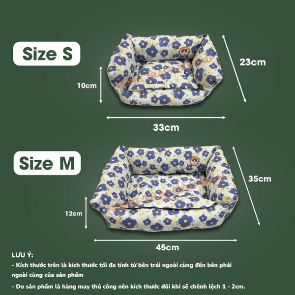 Đệm Sofa Cho Bọ Ú, Thỏ, Chó, Mèo, Thú Nhỏ Đệm Vải Thoáng Mát Phù Hợp 4 Mùa