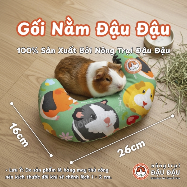 Gối Nằm Đậu Đậu Chuyên Dụng Cho Bọ Ú, Thỏ, Thú Nhỏ, Chó, Mèo