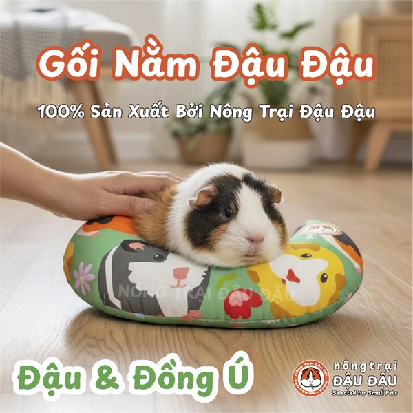 Gối Nằm Đậu Đậu Chuyên Dụng Cho Bọ Ú, Thỏ, Thú Nhỏ, Chó, Mèo