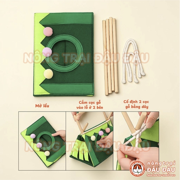 Lều Ngủ Trú Ẩn Cho Bọ Ú, Thỏ Con, Chinchilla
