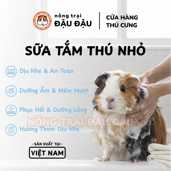 Sữa Tắm Pawie Cho Bọ Ú, Nhím, Chồn Sương, Thú Nhỏ 300ml