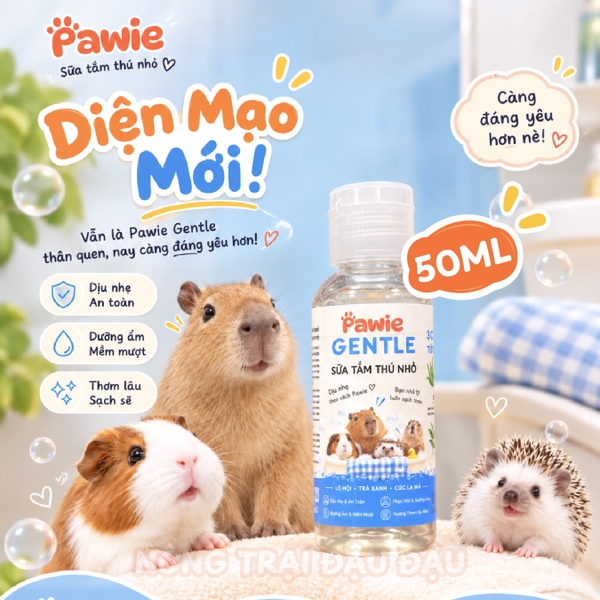 Sữa Tắm Pawie Cho Bọ Ú, Nhím, Chồn Sương, Thú Nhỏ 300ml