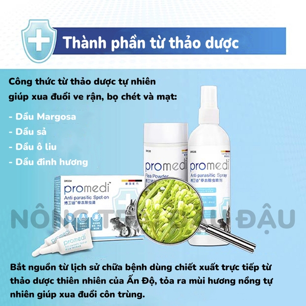 Thuốc Diệt Ve Rận, Bọ Chét, Mạt Cho Thỏ, Bọ Ú, Chinchilla Hiệu DrBunny Tuýp 0.75ml