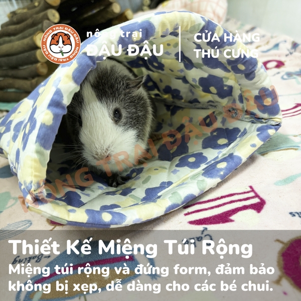 Túi Ngủ Trú Ẩn Cho Bọ Ú Chuột Lang Vải Thoáng Mát