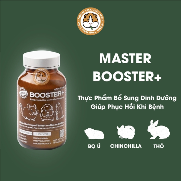 Bột Cỏ Bổ Sung Vitamin Booster Plus Cho Bọ Ú, Thỏ, Chinchilla, Rùa Cạn, Thú Gặm Nhấm