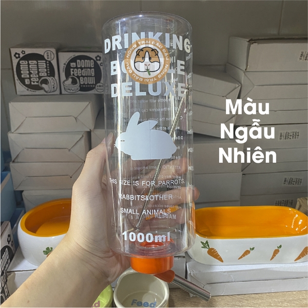 Bình Nước Cho Thỏ, Bọ Ú, Chinchilla, Hamster 500ML 1000ML