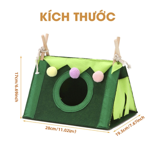 Lều Ngủ Trú Ẩn Cho Bọ Ú, Thỏ, Chinchilla