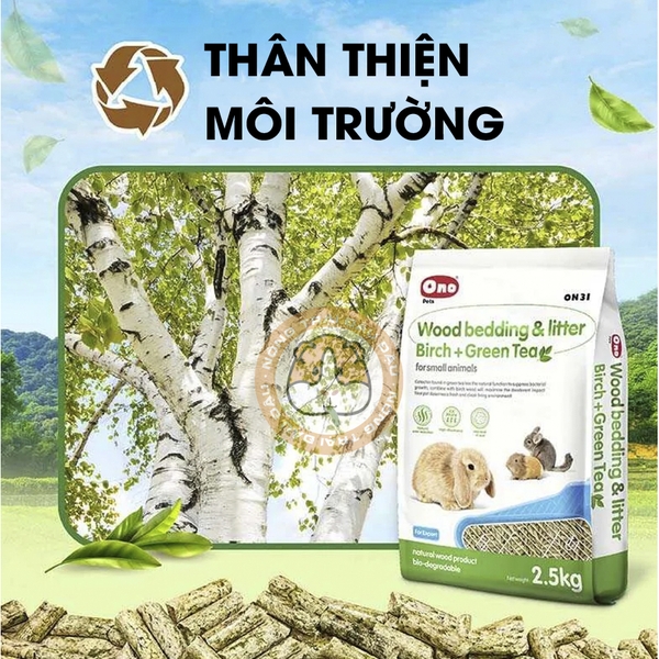 Gỗ Nén Lót Chuồng ONO Cho Thỏ, Bọ Ú, Chinchilla 2.5kg
