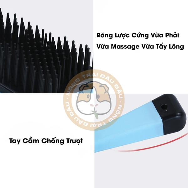 Lược Chải Lông Cho Thỏ, Bọ Ú, Chó, Mèo Có Nút Bấm Đẩy Lông