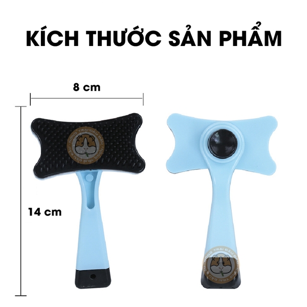 Lược Chải Lông Cho Thỏ, Bọ Ú, Chó, Mèo Có Nút Bấm Đẩy Lông