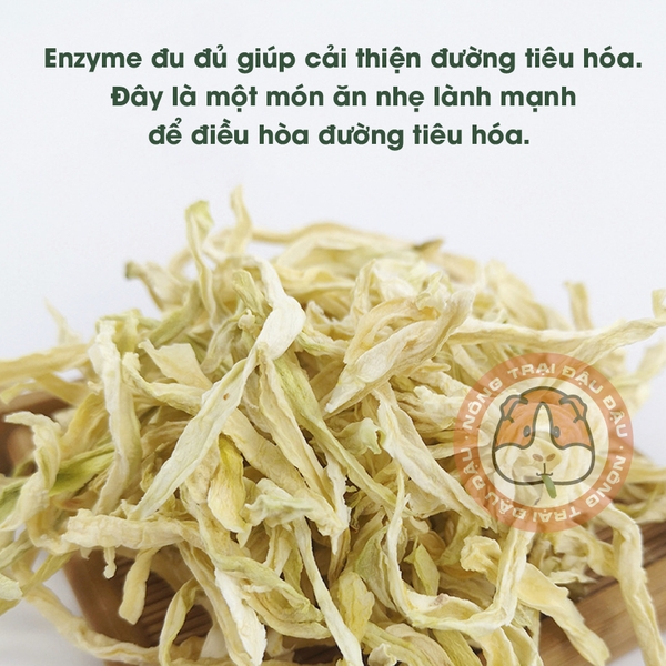 Đu Đủ Sợi Ăn Vặt Cho Thỏ, Bọ Ú, Chichilla Ăn Vặt Thơm Ngon Hỗ Trợ Tiêu Lông Tiêu Hoá 60g