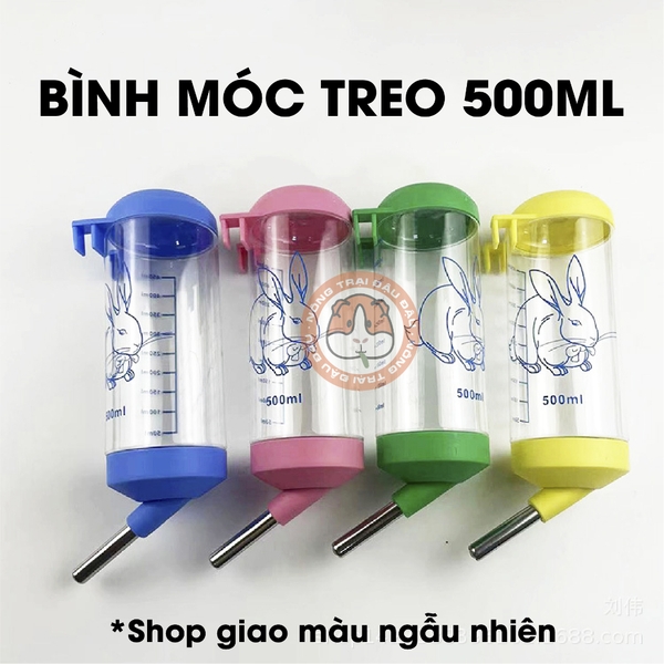 Bình Nước Cho Thỏ, Bọ Ú, Chinchilla, Hamster 500ML 1000ML