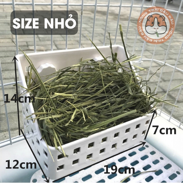 Máng Cỏ Khô Cho Bọ Ú, Thỏ, Chinchilla Khay Cỏ Tiện Lợi, Sức Chứa Lớn