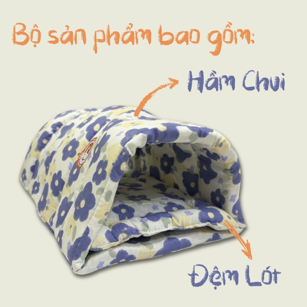 Hầm Chui Cho Bọ Ú Chuột Lang, Hamster Hầm Chui Vải Đậu Đậu