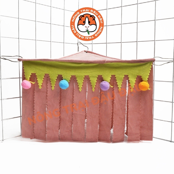 Rèm Che Trú Ẩn Cho Bọ Ú, Hamster, Sóc, Nhím Rèm Che 3 Mặt