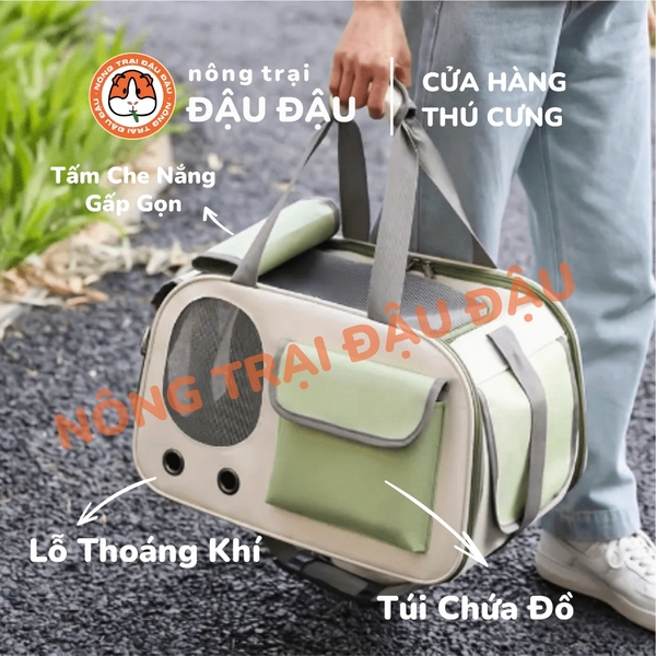Túi Vận Chuyển Cho Thỏ, Bọ Ú, Chinchilla, Chó, Mèo, Thú Cưng Rộng Thoáng Khí Đa Năng