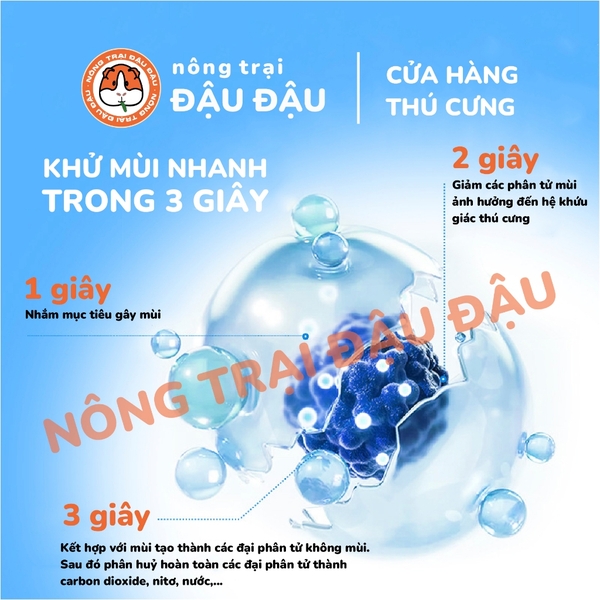 Xịt Khử Mùi Vệ Sinh Chuồng Cho Thỏ, Bọ Ú, Chinchilla Xịt Tẩy Cặn Nước Tiểu Yee 500ml