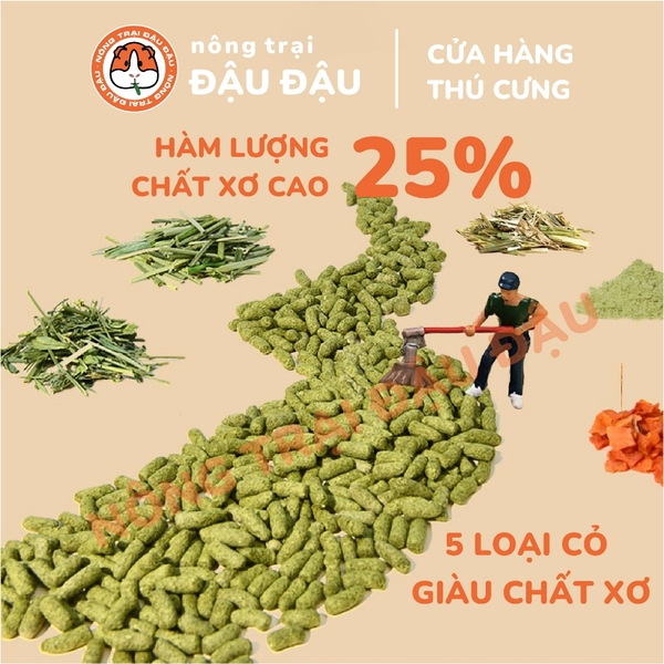 Cỏ Nén Yee Cho Bọ Ú Chuột Lang Hạt Phồng Giàu Chất Xơ 1kg