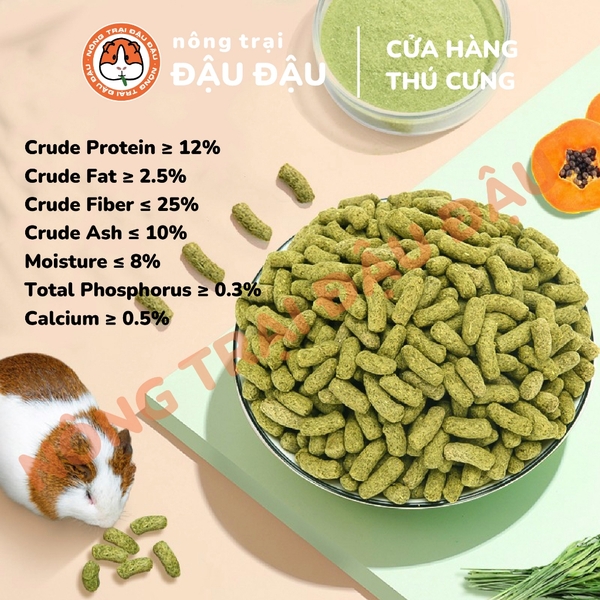 Cỏ Nén Yee Cho Bọ Ú Chuột Lang Hạt Phồng Giàu Chất Xơ 1kg