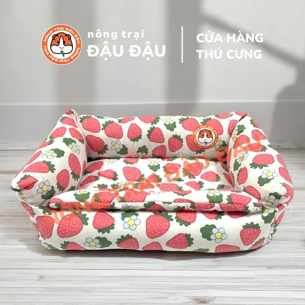Đệm Sofa Cho Bọ Ú, Thỏ, Chó, Mèo, Thú Nhỏ Đệm Vải Thoáng Mát Phù Hợp 4 Mùa