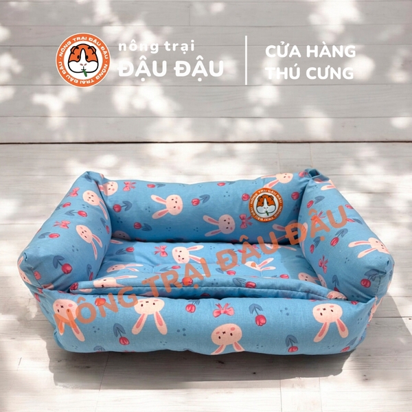 Đệm Sofa Cho Bọ Ú, Thỏ, Chó, Mèo, Thú Nhỏ Đệm Vải Thoáng Mát Phù Hợp 4 Mùa