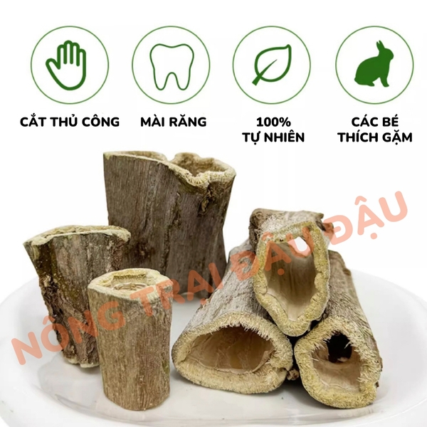 Cây Đu Đủ Sấy Khô Cho Thỏ, Bọ Ú, Chinchilla, Hamster Mài Răng