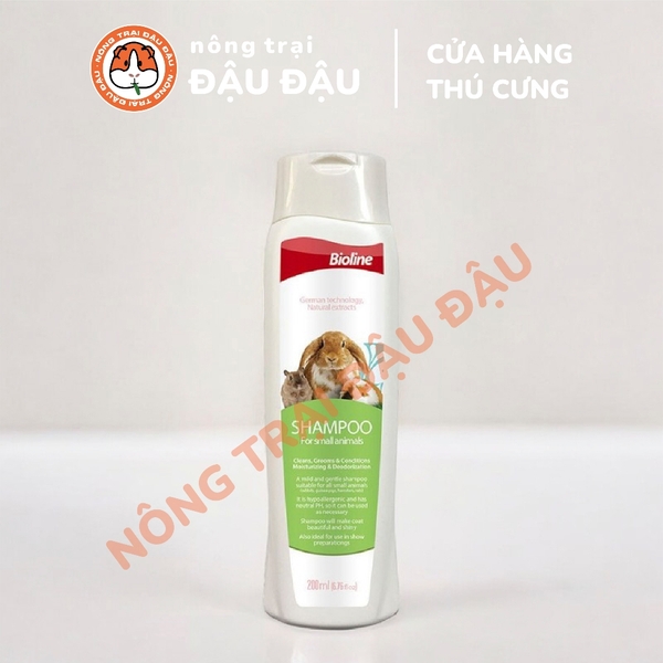 Sữa Tắm Bioline Cho Bọ Ú, Hamster, Nhím, Rat, Thú Nhỏ 200ml
