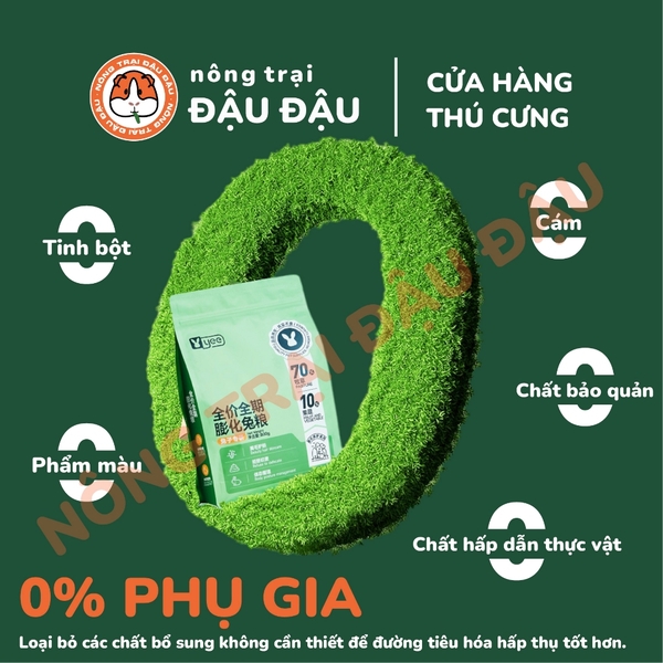 Cỏ Nén Yee Cho Thỏ 70% Cỏ 10% Trái Cây Rau Củ 800g