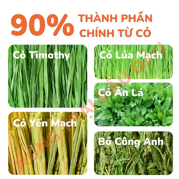 Cỏ Nén Yee Cho Bọ Ú Chứa 30% Chất Xơ & Vitamin C 2.5kg